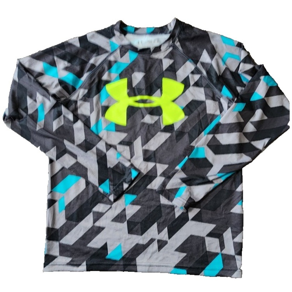 Under Armour Loose Heat Gear Long Sleeve Shirt‎ Boys Size YM